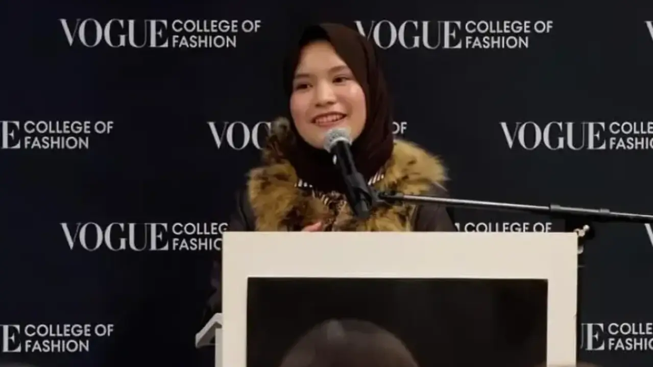 Siswi MAN 4 Jakarta, Ratu Dinara, dinobatkan peserta terbaik Vogue Winter Break di New York, mengungguli pelajar dari 30 negara.. Foto Kemenag RI