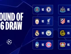 Hasil Drawing dan Jadwal Babak 16 Besar Liga Champions UEFA