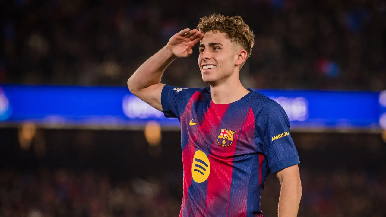 Selebrasi pemain Barca usai mencetak gol atas Newcastle di Camp Nou. Foto Barca/X