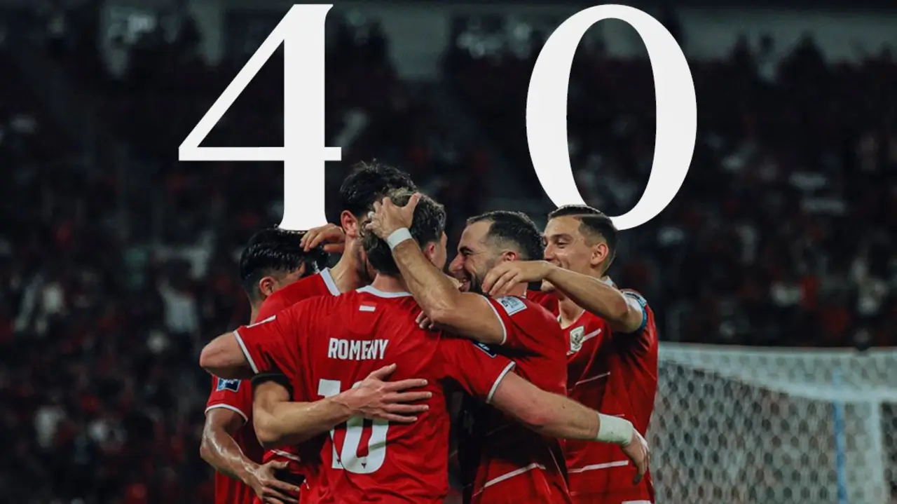 Selebrasi pemain Timnas Indonesia usai memastikan kemenangan dan lolos ke final FIFA Series 2026 di GBK Jakarta.