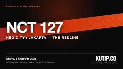 Poster konser NCT 127 NEO CITY: JAKARTA - THE REDLINE di Indonesia Arena GBK pada 3 Oktober 2026