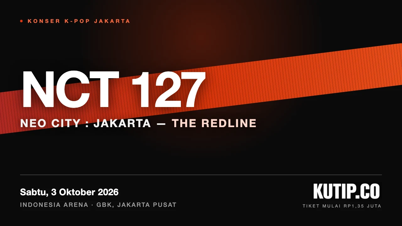 Poster konser NCT 127 NEO CITY: JAKARTA - THE REDLINE di Indonesia Arena GBK pada 3 Oktober 2026