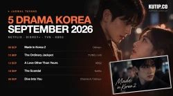 Jadwal lima drama Korea yang mulai tayang pada September 2026 di Netflix, Disney Plus, tvN, dan KBS2