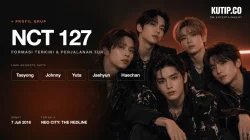 Formasi terkini NCT 127 dengan lima anggota aktif: Taeyong, Johnny, Yuta, Jaehyun, dan Haechan